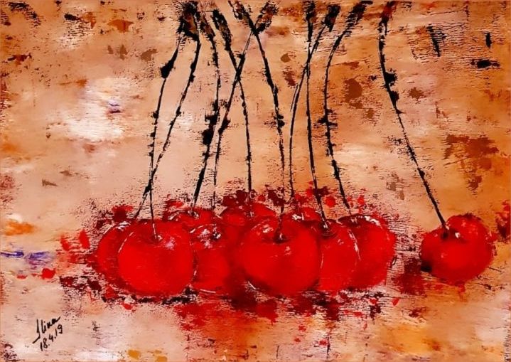 ArteDiAlina.com painting: do you like cherries?